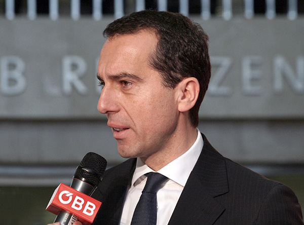 Christian Kern Eröffnung Bahnhof City