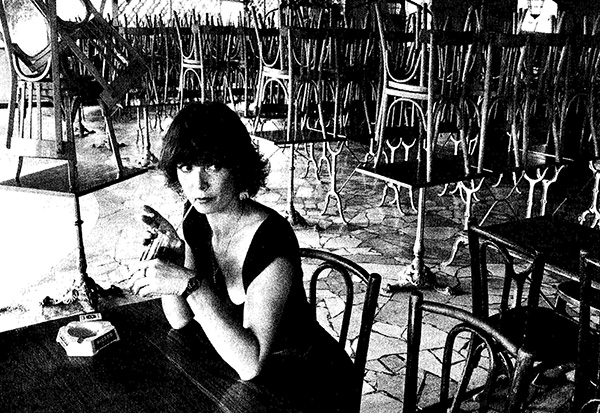 Freiwilliges Alleinsein oder Einsamkeit? Ein bloßes Foto
gibt darauf keine Antwort. Sabine Azema, privat 1985
