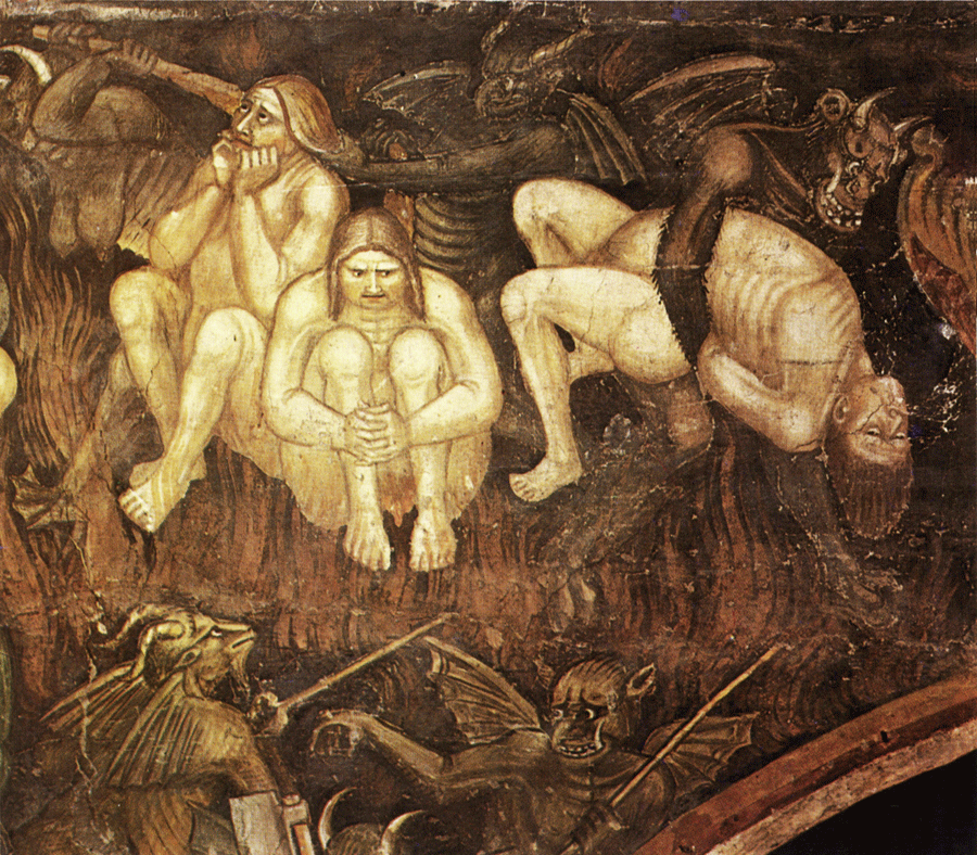 Inferno (Ausschnitt) von Taddeo di Bartolo, 1396