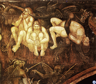 Inferno (Ausschnitt) von Taddeo di Bartolo, 1396